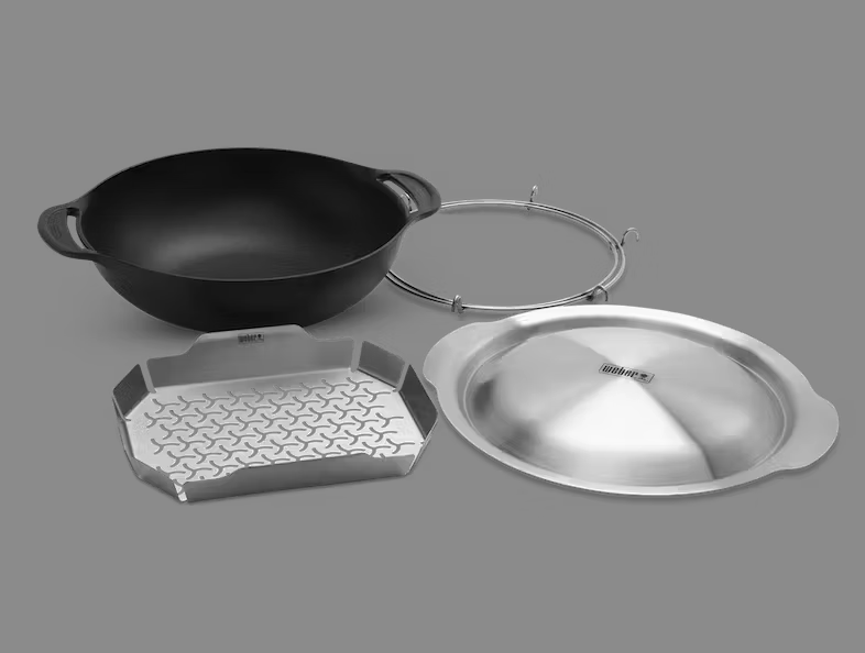 Weber - Crafted - Wok & Steaming Rack